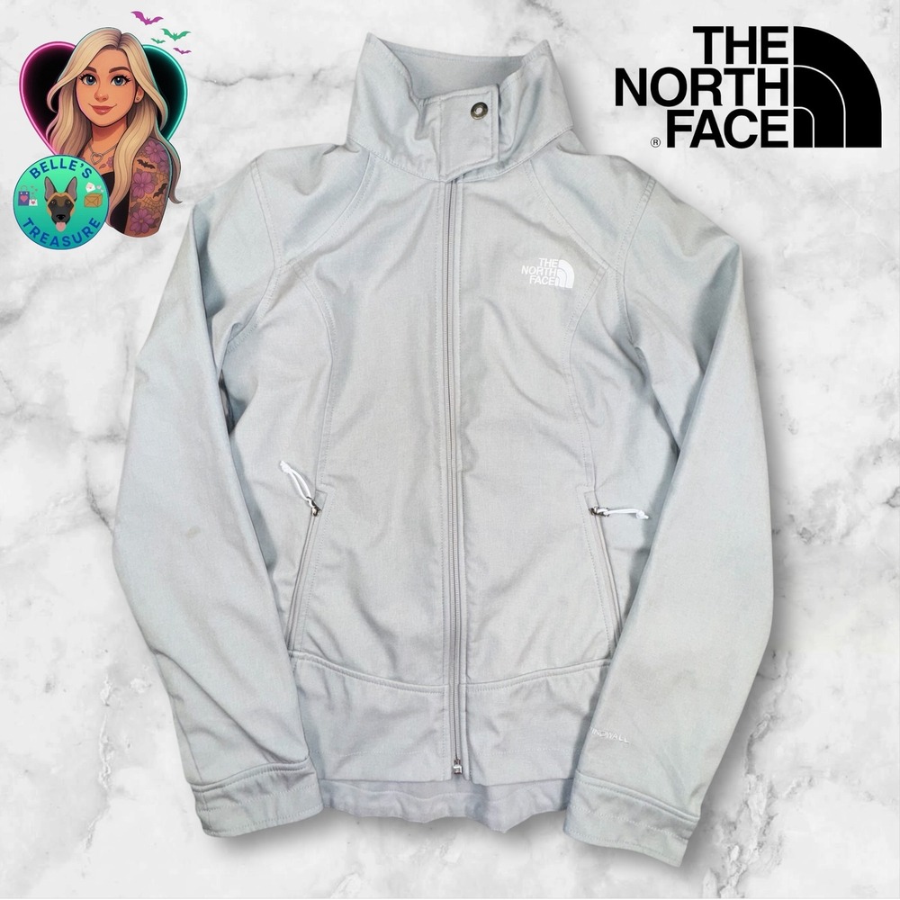 The North Face Calentito 2 Women's Small Softshell Jacket Gray Lightweight Coat‎